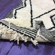 Tapis en laine pure fait main de couloir traditionnelle taille 75/300 cm