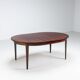 Gunni Omann large dining table in rosewood Omann Jun Denmark 1960