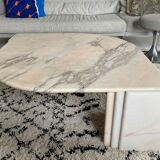 Vintage eye coffee table in 70s marble
