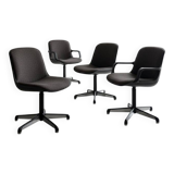 4 fauteuils Comforto design allemand – pièces numérotées (Steelcase)