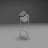 Rare metal and chrome floor lamp by Goffredo Reggiani, Italy, 1970s