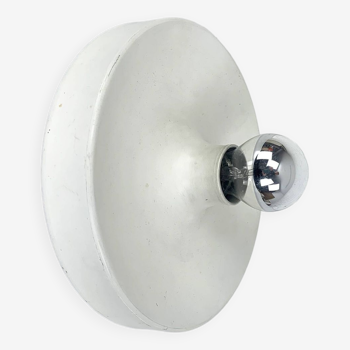 Space Age wall lamp by Staff Leuchten in aluminum, Flush Light, 1960-70