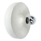 Space Age wall lamp by Staff Leuchten in aluminum, Flush Light, 1960-70