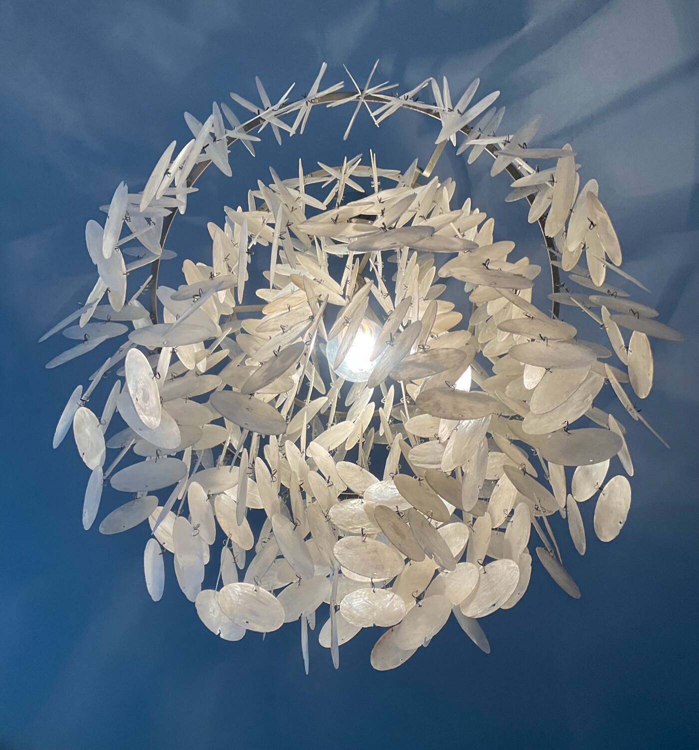 Lustre Verner Panton Fun 1DM suspension en nacre