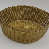 Square basket vintage metal wire