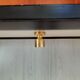 Dresser / chest of drawers and bedside tables - 1960s - faux leather brass