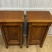 Pair of Empire style bedside tables