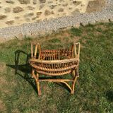 Vintage rattan armchair