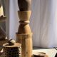 Table d'appoint ou tabouret circulaire en suar H51 D35