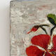 Peinture huile sur toile capucines fleurs vintage