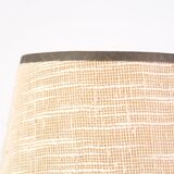 Ceramic lamp, beige lampshade, 60s