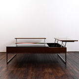 Multifunctional Shiva coffee table with storage and raisable table tops