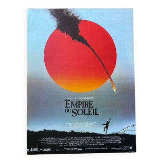 Affiche cinéma originale "L'Empire du soleil" Steven Spielberg 40x60cm 1987