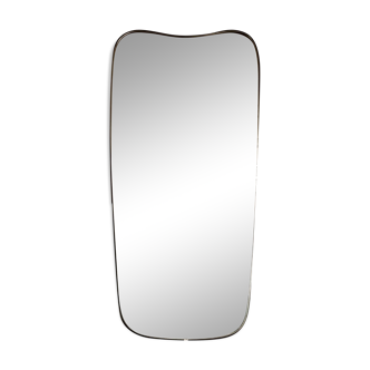 Miroir rétroviseur forme libre des années 50 - 60 38x78cm