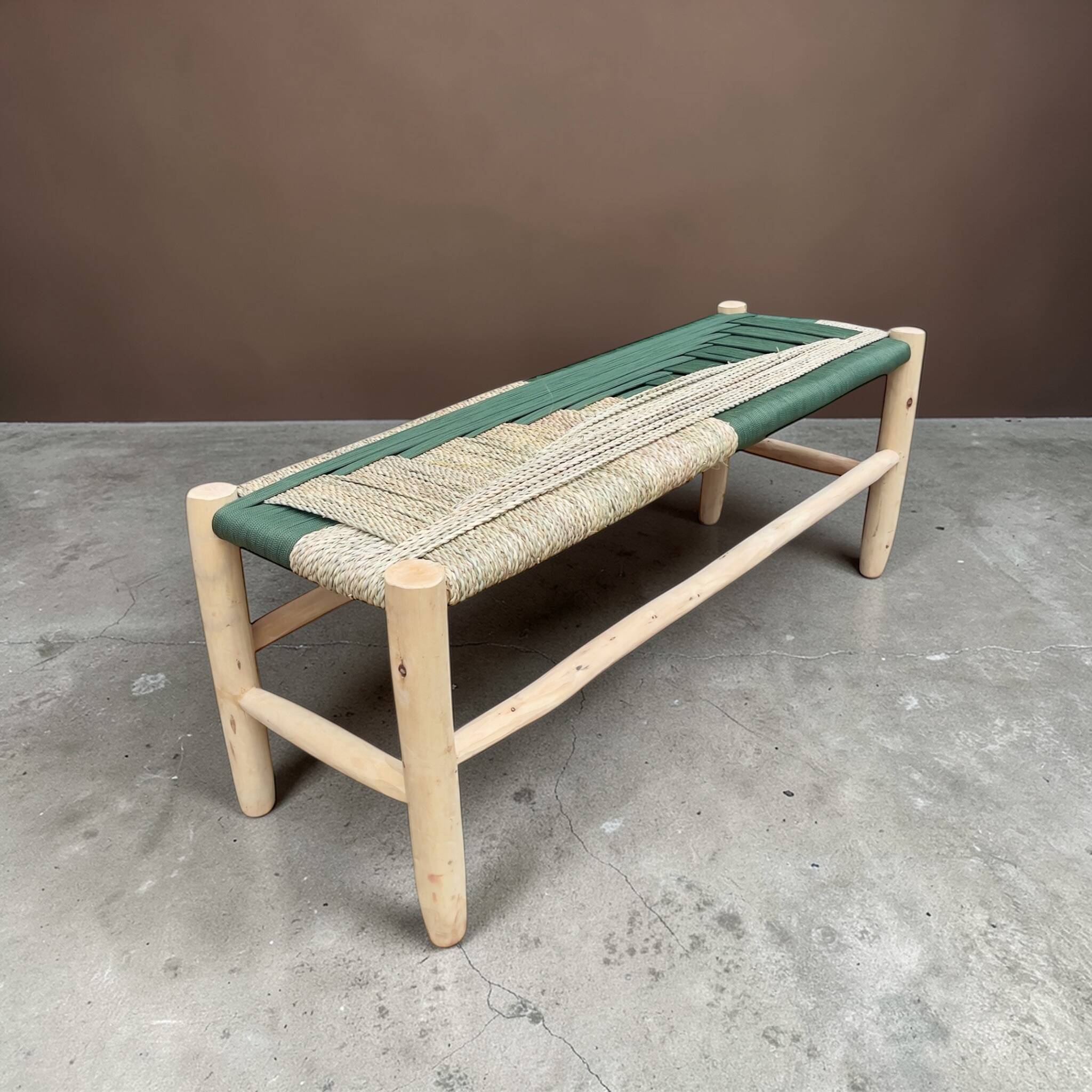 Moroccan rope bench