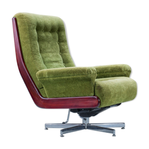 Fauteuil de salon pivotant milieu siècle, années 1970