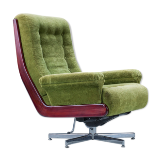 Mid-century swivel lounge armchair, 1970s