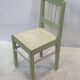 Chaise Art Déco vintage, style de design minimaliste, bois "de stijl"