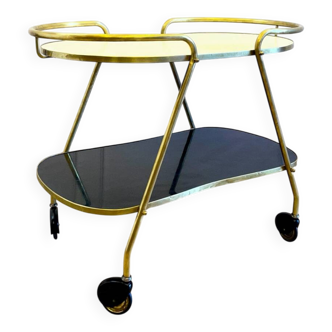 Vintage brass dessert trolley