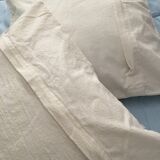 Duo of berber beige cushions