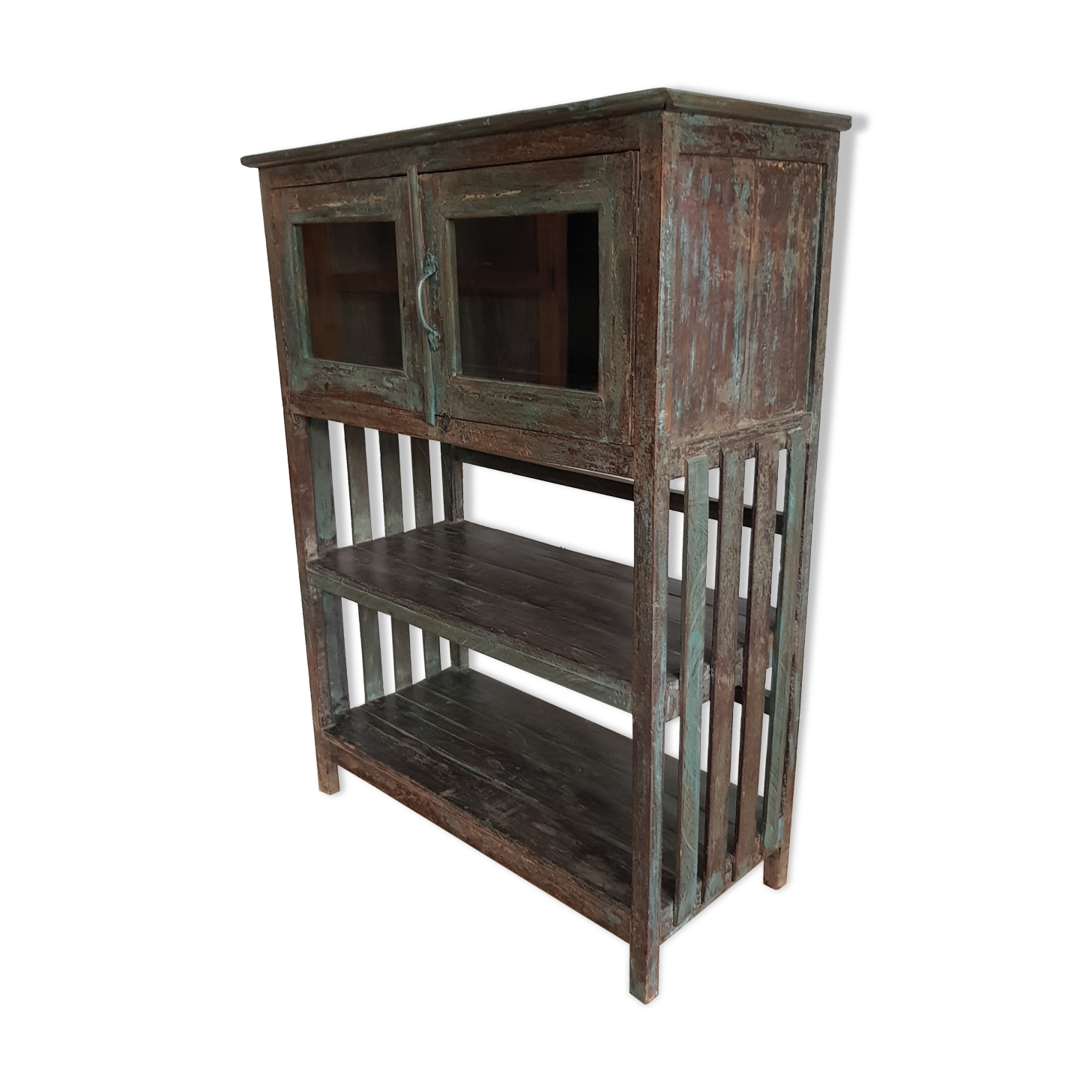 Old cupboard burmese teak shelf