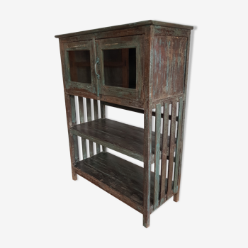 Old cupboard burmese teak shelf