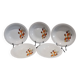 5 vintage Bavarian porcelain soup plates from Bareuther Waldassen from 1970