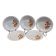 5 vintage Bavarian porcelain soup plates from Bareuther Waldassen from 1970