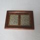 Old wooden photo frame, wall