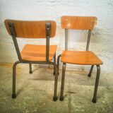 Pair of vintage children's chairs in formica