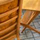 Trio of Knoll Lounge Chairs with Magazine Table.
