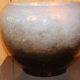 Pot by jerome massier in vallauris with passionflowers