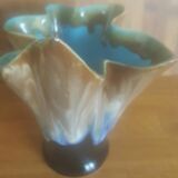 Vintage vase draped shape in flamed sandstone