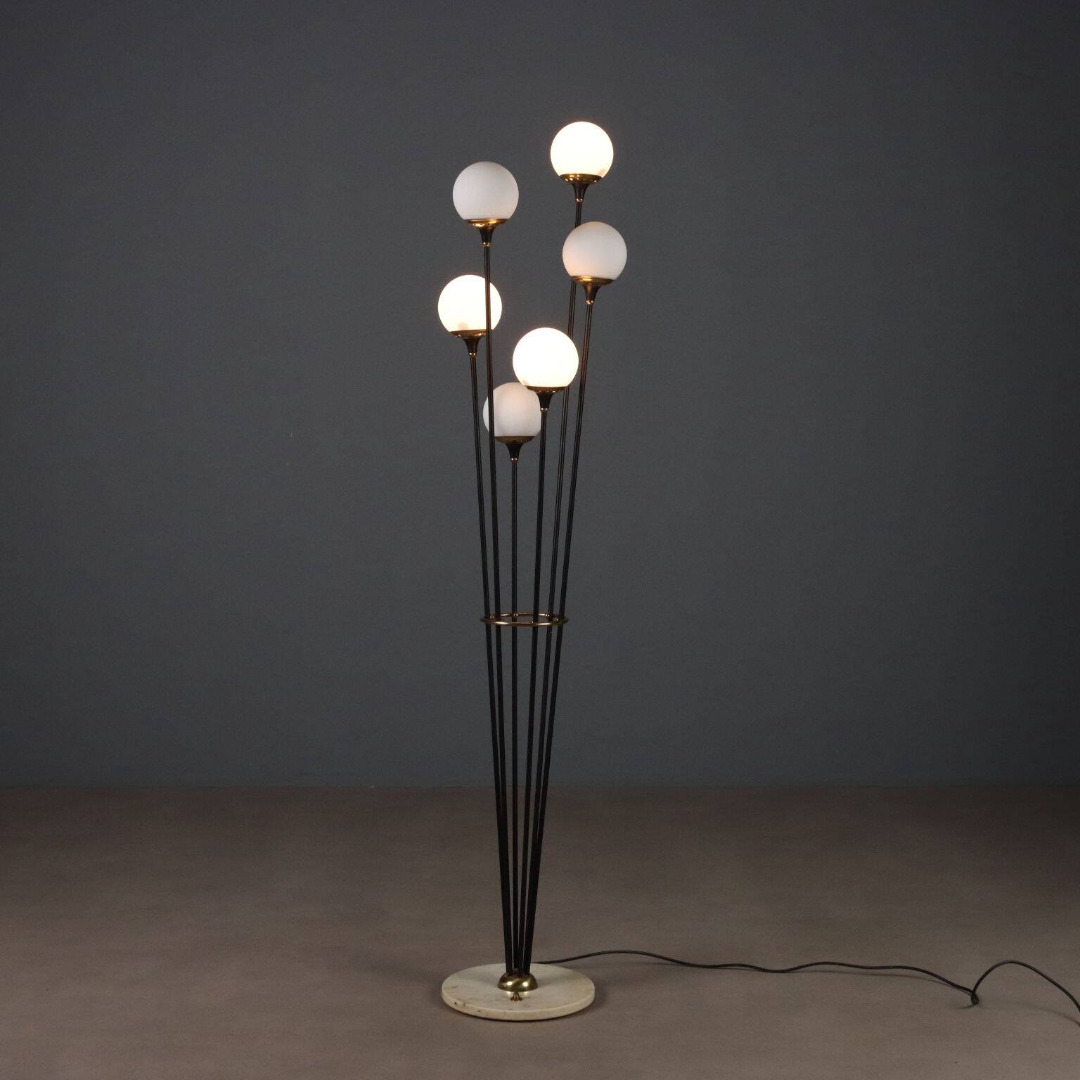 Vintage 1960s tree-style floor lamp