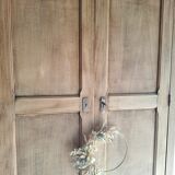 Parisian wardrobe in solid beech wood