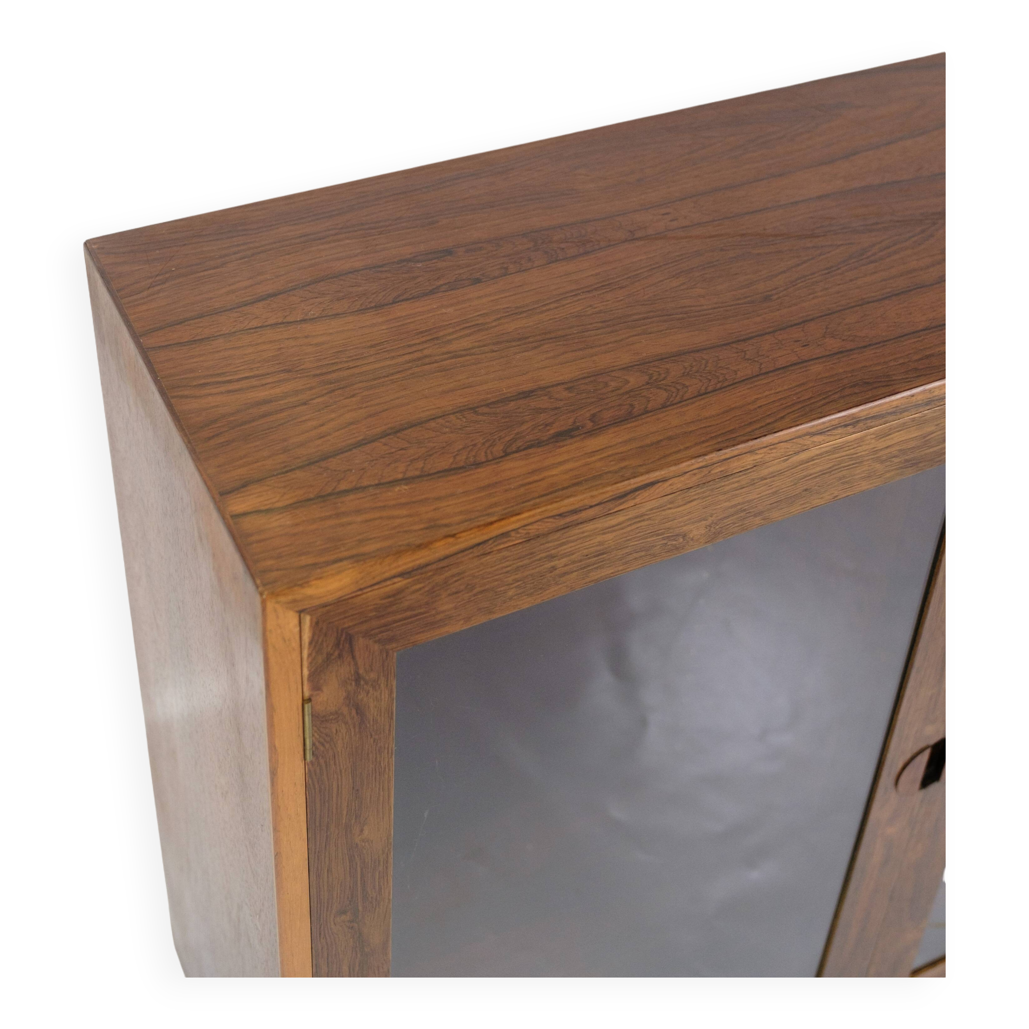 Display Cabinet Made In Rosewood, Danish Design From 1960s