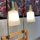 Pair of large modulable industrial lamps 1950.
