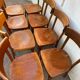 Set de 8 chaises de bistrot vernies
