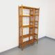 Bookcase vintage rattan shelf from the 60s