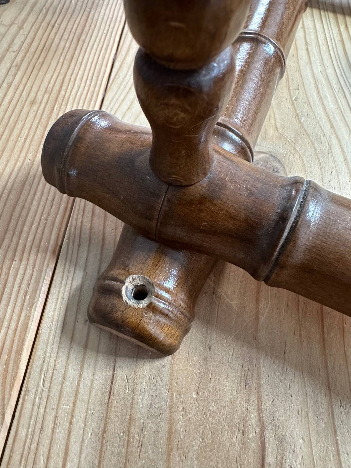 Porte manteau accordéon imitation bambou
