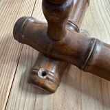 Bamboo imitation accordion coat rack