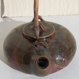 Signed vintage sandstone teapot