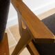 Pair of grey wooden Scandinavian chairs