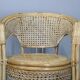 1970s Set of Four Rattan Chairs, Italy