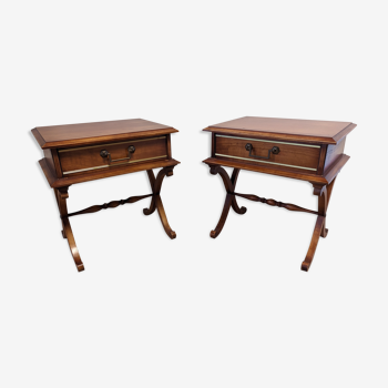 Pair of directoire bedside tables