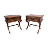 Pair of directoire bedside tables