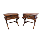 Pair of directoire bedside tables