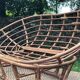Vintage rattan bench