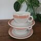 Set of 2 cups with saucers Luneville