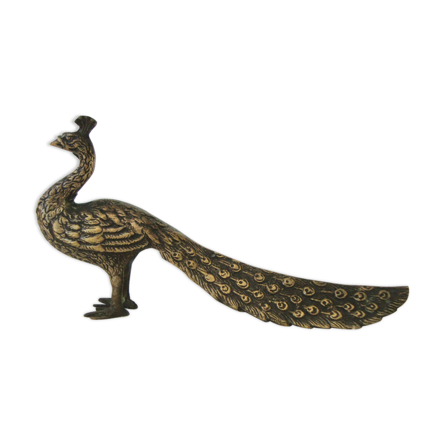 Brass peacock
